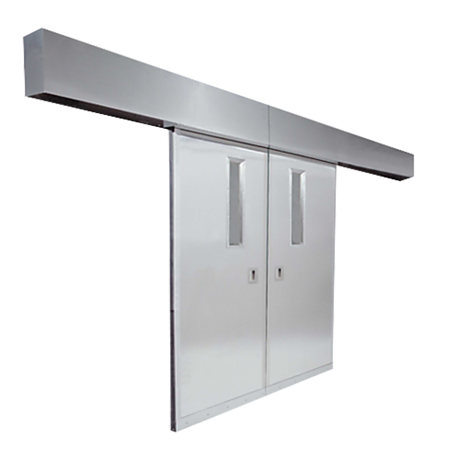 Door; Fire-Rated, Bi-Parting, Horizontal Sliding, 304 or 316 SS, Custom