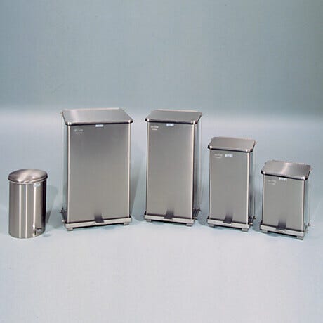 Defenders® Square Step-On Trash Cans by Rubbermaid®
