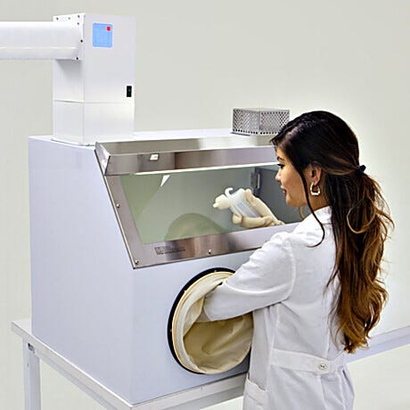3D Printing Glove Box Isolator; Open Loop Filtration, Polypropylene, 35