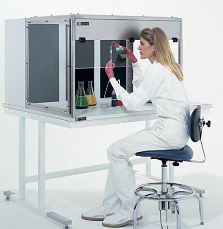 ValuLine™ Benchtop Ducted Fume Hoods, Horizontal Flow