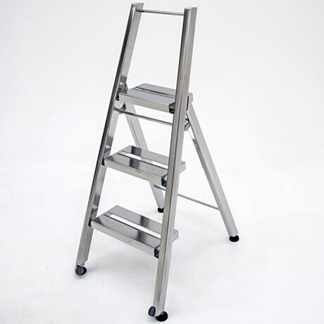 BioSafe® Heavy-Duty Folding Cleanroom Step Ladder and Work Platform