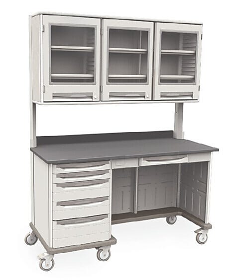Metro Starsys Medical Cart Standard Drawers Kneewell Polymer 63