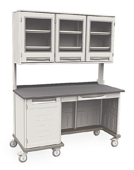 Metro Starsys Medical Cart Locking Door Kneewell Polymer 63