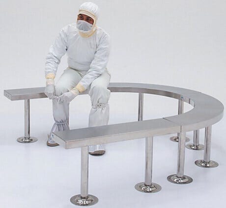 BioSafe® Floor-Mount Modular Gowning Benches
