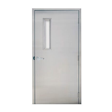 Automatic Swing Fire-Rated Stainless Steel Cleanroom Doors by ASI