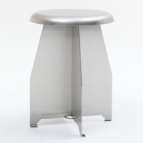 Solid Base Stainless Steel Cleanroom Stools