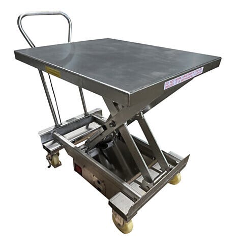 Scissor Lift Table, 316L Stainless Steel, 50