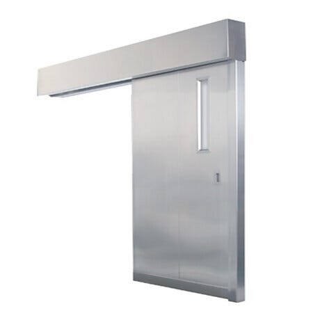 Automatic Sliding Fire-Rated Stainless Steel Cleanroom Doors by ASI