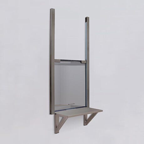 Vertical Sliding Pass-Through Convenience Windows