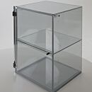 General Storage Cabinet; Static-Dissipative PVC, 2 Chambers, 1 Door, 18