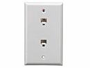 Wall Plate; Phone Jack. 2-Port