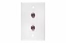 Wall Plate; TV Cable. 2-Port