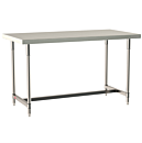 Mobile-Ready All 304 Stainless Steel TableWorx Work Table with 304 Stainless Steel I-frame, 24