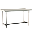 Mobile-Ready 316 Stainless Steel TableWorx Work Table with 304 Stainless Steel I-Frame, 24