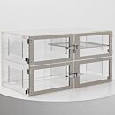 Desiccator; Adjust-A-Shelf™, Static Dissipative PVC, 4 Chambers, 46