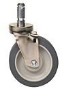 Metro Super Erecta Caster Stem/Swivel Brake Chrome-Plated Steel and Hi-Modulus Rubber 5