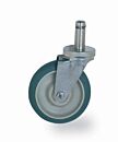 Metro Super Erecta Stem/Swivel Caster 304 Stainless Steel and Hi-Modulus Rubber 200 lbs 5