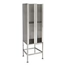 Garment Dispenser Station; 8 Compartments, Double Sided, 304 Stainless Steel, 24