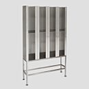 Garment Dispenser Station; 8 Compartments, Single Sided, 304 Stainless Steel, 36