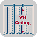 ValuLine™ Cleanroom Height Adjustment, 9'H, Softwall
