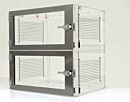 Desiccator; Adjust-A-Shelf™, Acrylic, 2 Chambers, 18