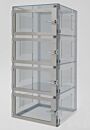 Desiccator; Adjust-A-Shelf™, NitroPlex™, Static Dissipative PVC, 4 Chambers, 24