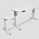 Work Station, Cleanroom, ErgoHeight®; Polypropylene, Solid Top, 48