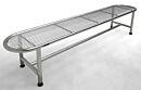 BioSafe® Gowning Bench; 304 Stainless Steel, Tubular Top, 72