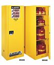 Justrite 895403 Sure-Grip Ex Slimlime Flammable Safety Cabinet; 54.0 gal, Manual Single Door, 23.25