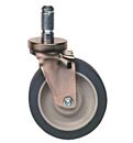 Metro Super Erecta Stem/Swivel Caster Chrome-Plated Steel and Hi-Modulus Rubber 5