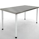 Work Station; 304 Stainless Steel, Solid Top, 96