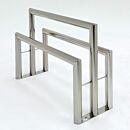 BioSafe® Double Sided Cleanroom Lean Rail for Gowning, 304 Stainless Steel, 48