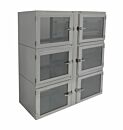 Desiccator; NitroPlex, Stainless Steel, 6 Chambers, 47