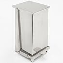 Waste Receptacle; Step-On, 304 SS, 12