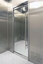 Pre-Hung All-Glass Cleanroom Door System, Manual Single Left Swing, 36