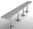 BioSafe® Gowning Bench; 304 Stainless Steel, SolidTop™, 84