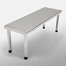 BioSafe® Gowning Bench; 304 Stainless Steel, SolidTop™, 60