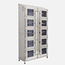 Desiccator; Double Doors w/ 10 Inset Doors, Stainless Steel, 48