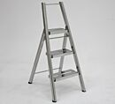 Folding Ladder; Diamond Plated, 3 Steps, 304 SS, 21