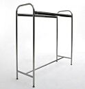 Garment Rack; Free Standing Dual Rack, 304 SS, Cylindrical Tube, 84