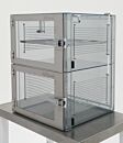 Desiccator; Adjust-A-Shelf™, Static Dissipative PVC, 2 Chambers, 18