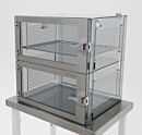Desiccator; Adjust-A-Shelf™, Static Dissipative PVC, 2 Chambers, 24