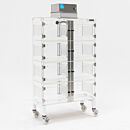 Laminar Flow Cabinet; HEPA-Filtered, Acrylic, 8 Compartments, 36.75