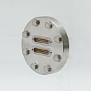 Feed-Through, Coaxial, Subminiature-D Multipin CF, 2x25-pin