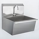 Wall-Mount Sink; BioSafe®, 1 Faucet, 304 or 316L SS, Chrome Finish Faucets, 24