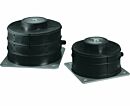 Bumper, pnuematic absorber, for vibration-isolation tables