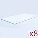 Ceiling Panel for Modular Cleanrooms; 2' x 4', Vinyl Covered Gypsum, Sealed Back and Edges, Case of 8