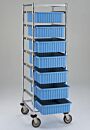 Metro Chrome-Plated Steel Cart Resilient Rubber Casters 26