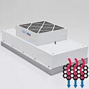 Fan Filter Unit; WhisperFlow®, 2'x4', Activated Carbon, 120 V, Powder-Coated Steel