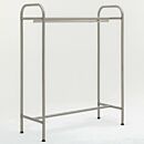 Garment Rack; Free Standing Single Rack, 304 SS, Cylindrical Tube, 48